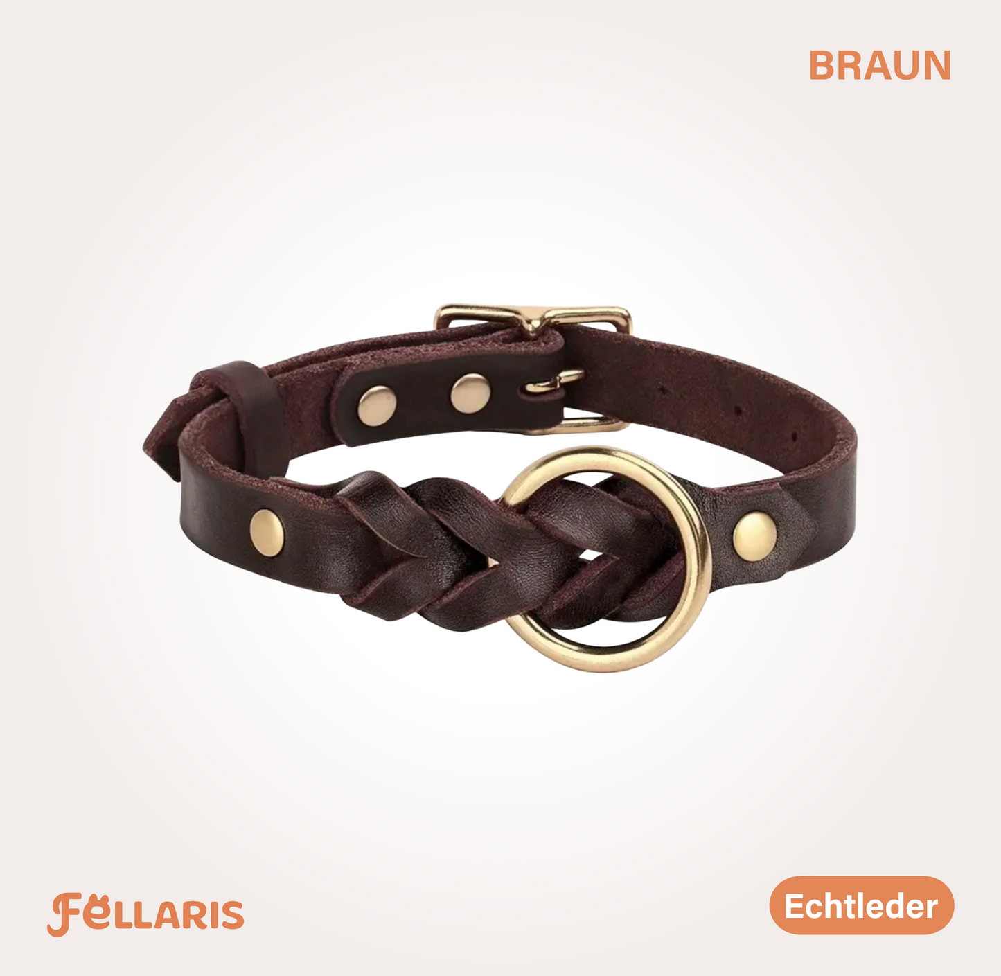 Hundehalsband aus Echtleder